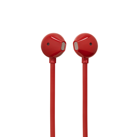 JBL Tune 305C USB - Red - Wired Hi-Res Earbud Headphones - Left
